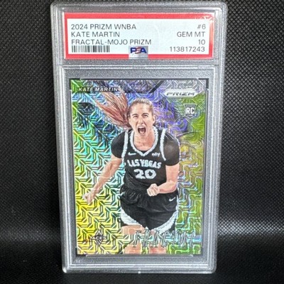 2024 Prizm WNBA Kate Martin Fractal RC PSA 10 MOJO 8/25