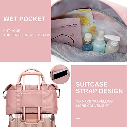 Womens travel bags, weekender carry on for women, sports Gym Bag, workout - Bild 5 von 7