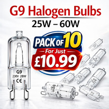 Halogen Bulbs G9 Capsule 25W 33W 40W 60W Warm White Dimmable Lamp Light 220v 12v