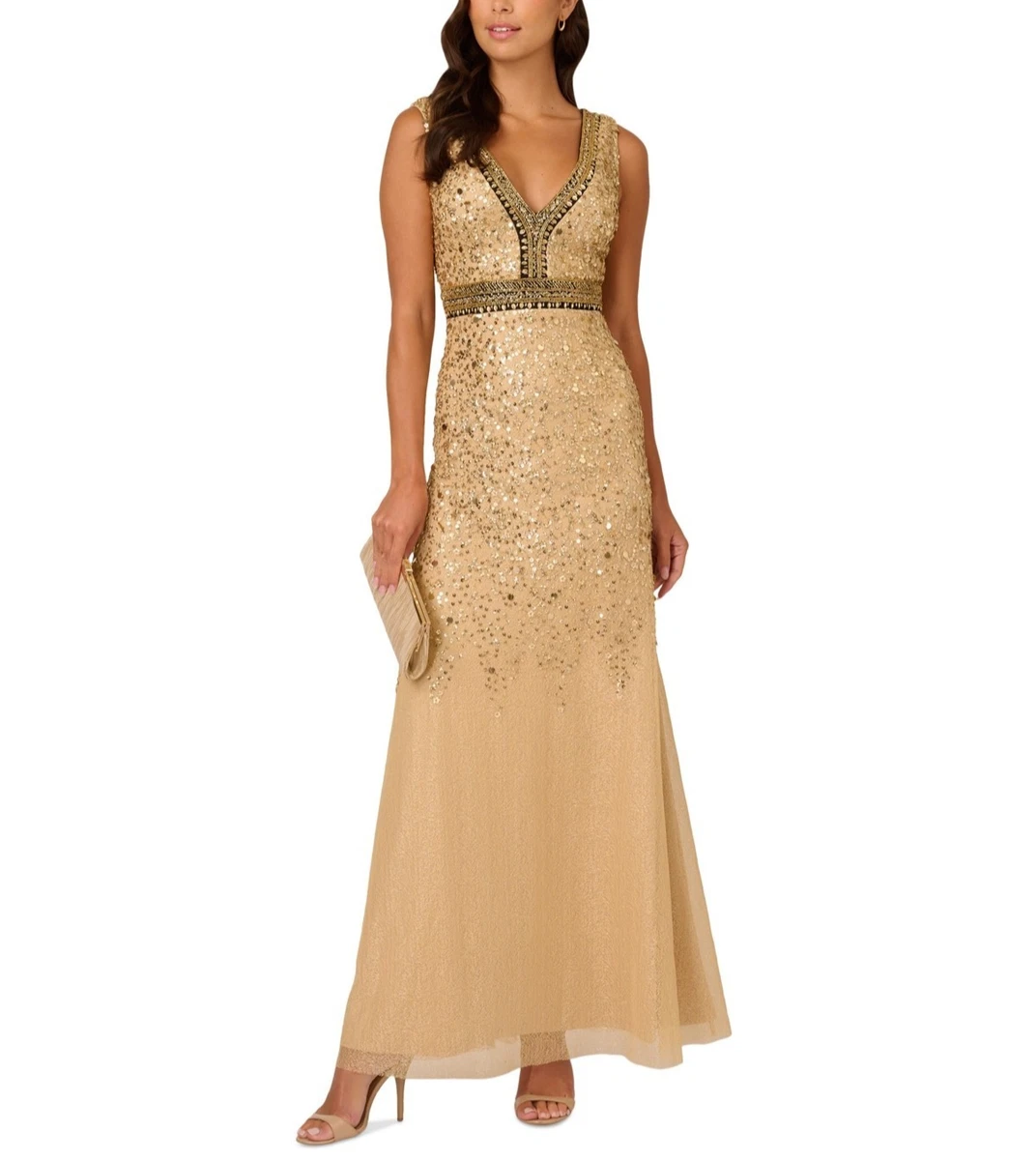 Adrianna Papell Gold Dresses for Women for sale - eBay Adrianna Papell Gold Dresses for Women for sale - eBay