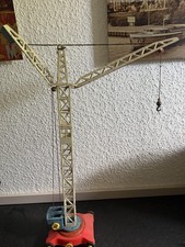 Blechspielzeug Kran Nutzfahrzeug Original 1945-1970 Metall/Blech rot/blau