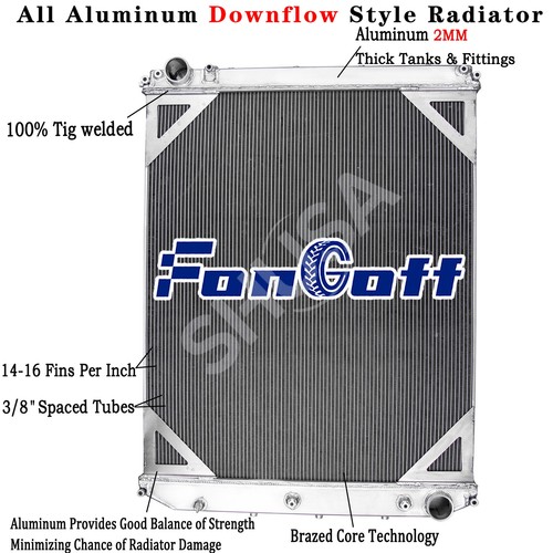 3Row Aluminum Radiator For 2008-2018 Volvo VAH VNL,VNM VHD/VNX Mack ...