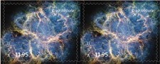 US 6055 Priority Crab Nebula $11.95 horz pair MNH 2026