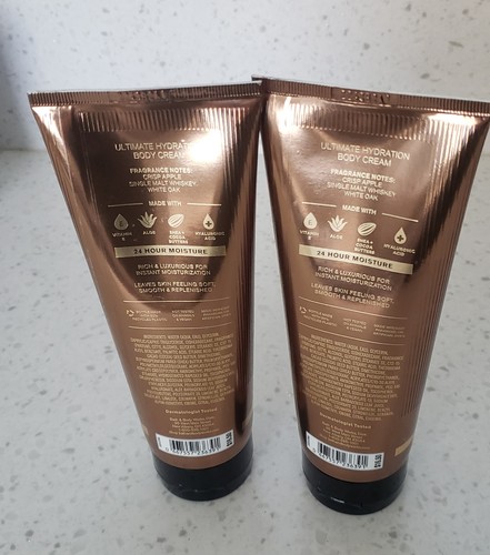 Lot Of 2 New Bath & Body Works Whiskey Reserve Men's Hydration Body Cream 8 oz - Picture 4 of 4