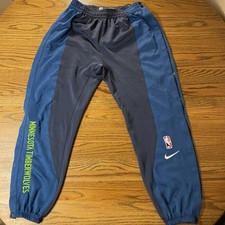Rudy Gobert Game Worn Used Nike Pre Game Pants Size XXL T Blue Timberwolves NBA