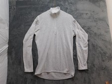 Patagonia Capilene Pullover Mens Medium Gray Half Zip Base Layer Shirt USA Made