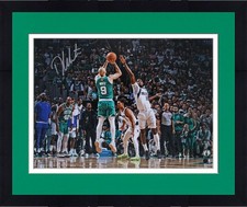 Framed Derrick White Boston Celtics Signed 16x20 2024 NBA Finals Champs Photo