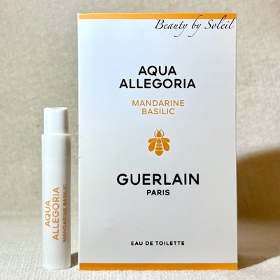 Guerlain Paris Aqua Allegoria Mandarine Basilic EDT Sample Spray .03oz, 1ml
