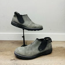 Blundstone Gray Leather Slip On Original Low Cut Shoes Men’s Size 10