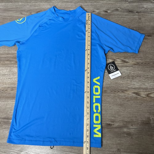 Volcom Short Sleeve Rash Guard Boys 2XL Blue New - Picture 4 of 10