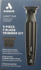 Andis Insight Slim Cordless Trimmer 9- Piece T-blade Trimmer Kit