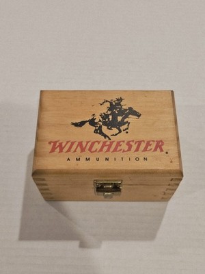 Winchester Small Wooden Collectable Ammo Box