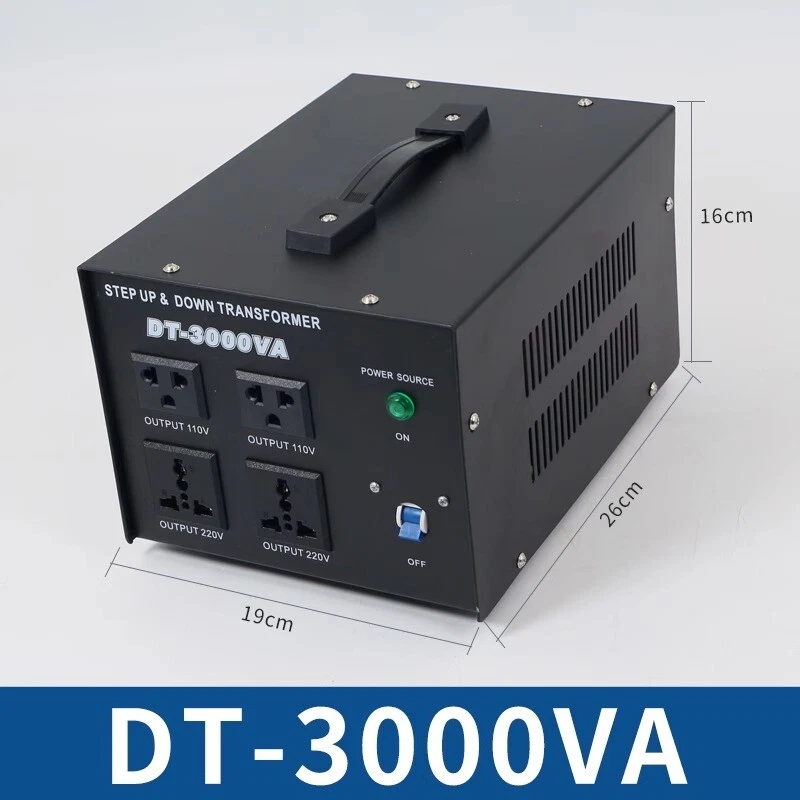 5000W Voltage Converter Transformer Step Up Step Down 110V-220V 110V⇋220V W/USB - Image 4 of 4
