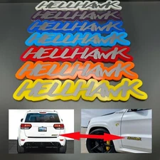 1 HELLHAWK Emblem Badge fits WK2 Jeep Trackhawk Grand Cherokee Door or Liftgate