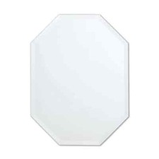 Better Bevel 20-in W x 28-in H Clear Octagonal Frameless Bathroom Vanity Mirror