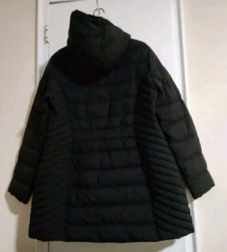 Nautica women's puffer jacket Hood zipper black size XL NWT - Picture 2 of 6
