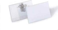 DURABLE Name Badges with Combi-Clip 54 x 90mm Clip & Pin 8101 19 - Pack of 48