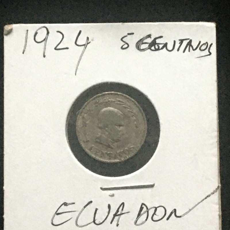 Ecuador 1924 5 Centavos A216
