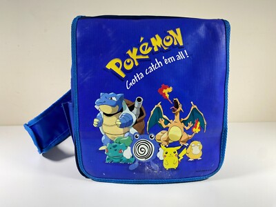 Offizieller Pokémon Schulter/Sling Rucksack Tasche Nintendo 2000 - Reißverschluss defekt - GC