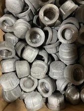 (20) - 3/4" F-NPT 150 lb Galvanized Malleable Iron Pipe Cap