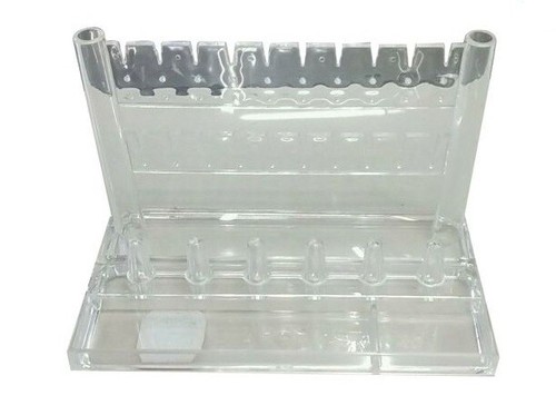 Portagioie A Forma Di Mano Rosa | Espositore Per Anelli, Bracciali E Collane | Mano Di Plastica 17x8 Cm Per Vetrina O Casa