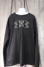 Under Armour Boy's Black Loose Allseason Gear Long Sleeve Shirt Size YLarge