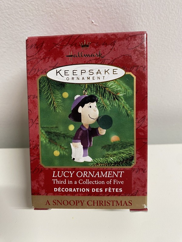 1999 Hallmark Keepsake Lucy #3 A Snoopy Christmas In Box Peanuts- NEW- READ