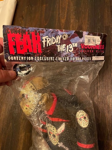 Mezco Cinema Fear Friday 13th Convention Exclusive Limited Jason Voorhees Plush - Picture 4 of 11
