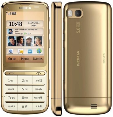 BRANDNEUES NOKIA C3-01 ENTSPERRTES TELEFON - GOLD - BLUETOOTH - 5MP KAMERA - 3G - WIFI