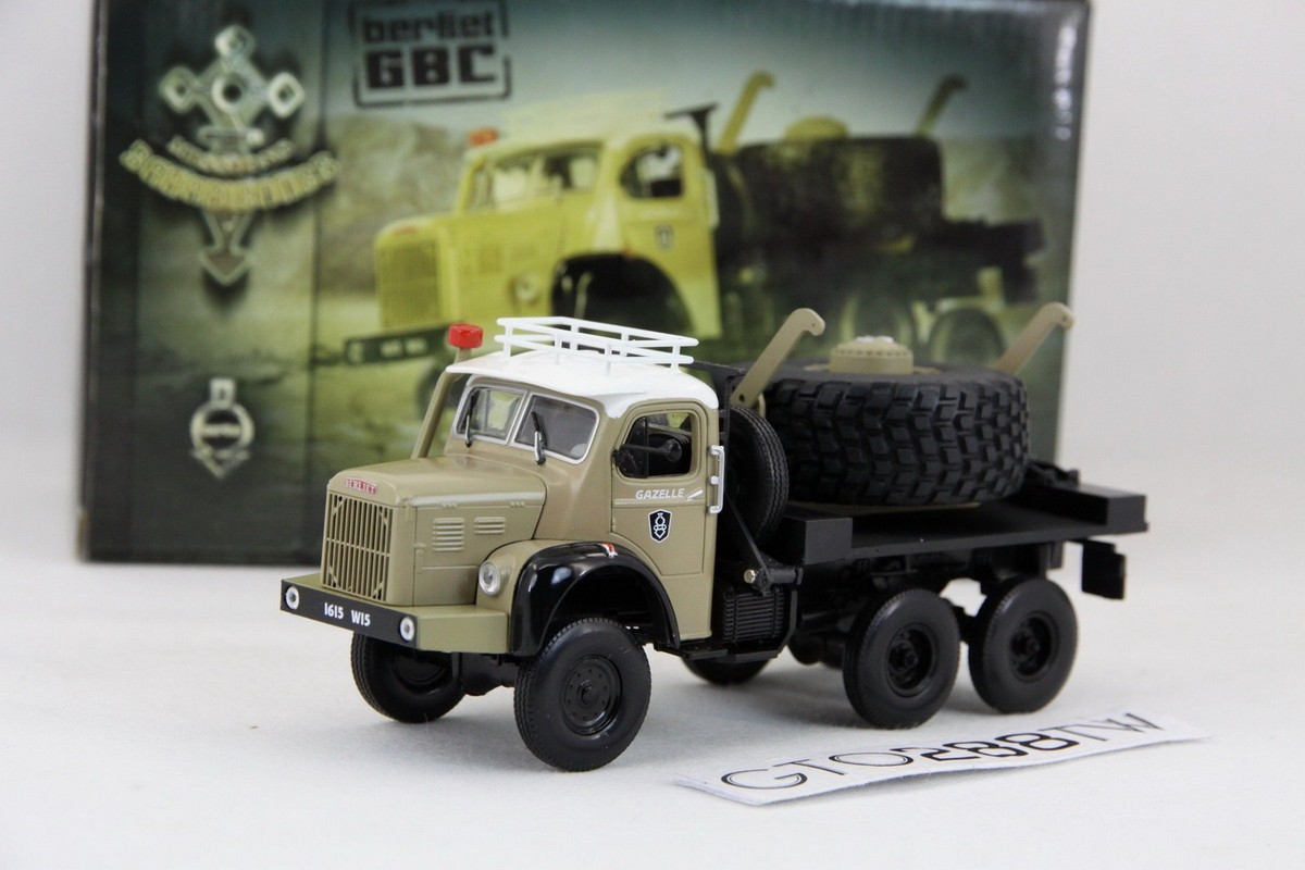 Miniature NOREV 1/43 – Camion BERLIET GBC Porte-roue De Secours 1959 – Réf 690006