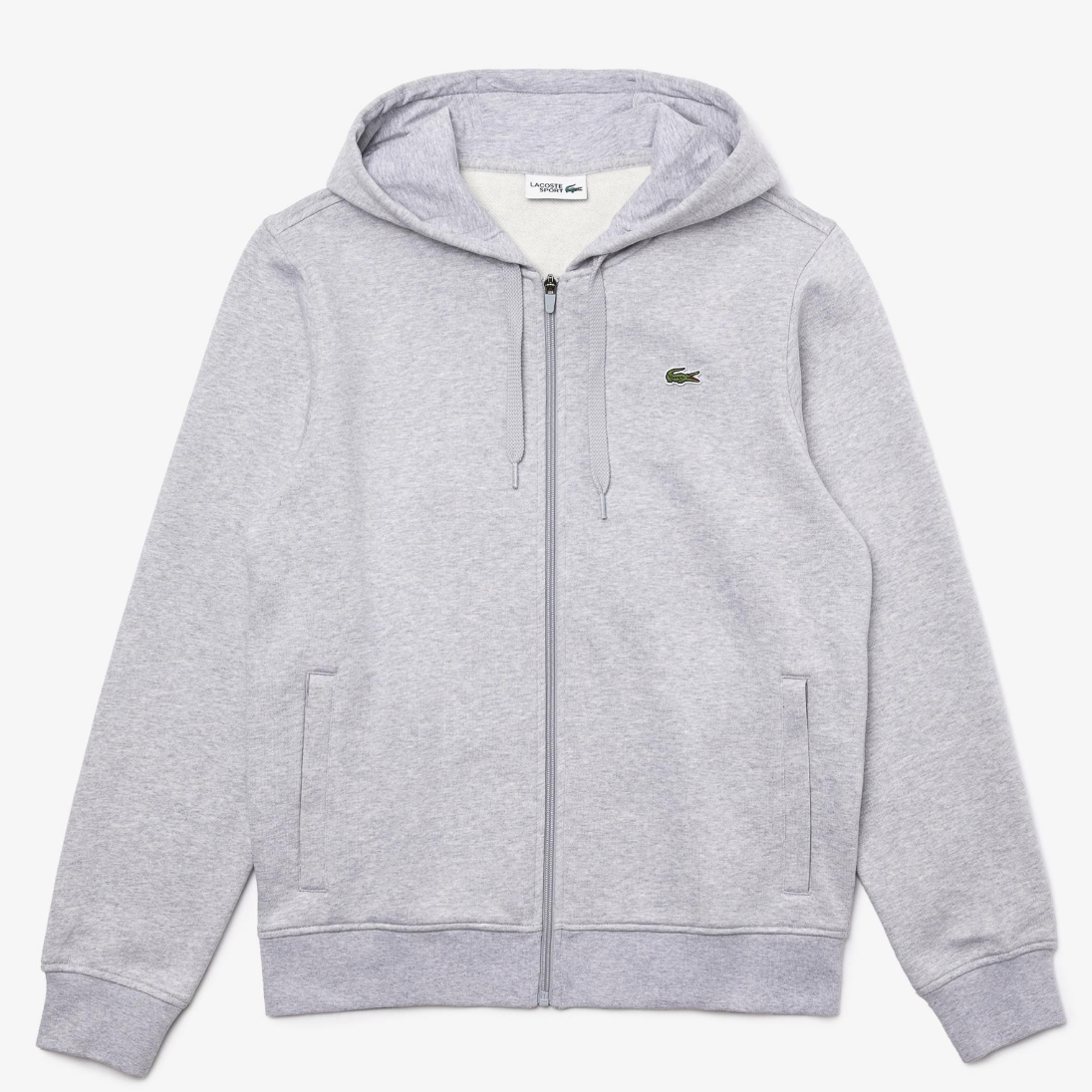 NEW* Men Lacoste Fleece Zip-up hoodie Gray (SH1551-9YA ), Sz NEW* Men Lacoste Fleece Zip-up hoodie Gray (SH1551-9YA ), Sz