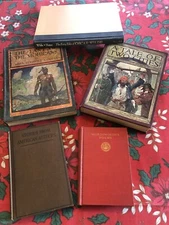 Lot Of 5 Antique Classic Books Hardcover Illustrations