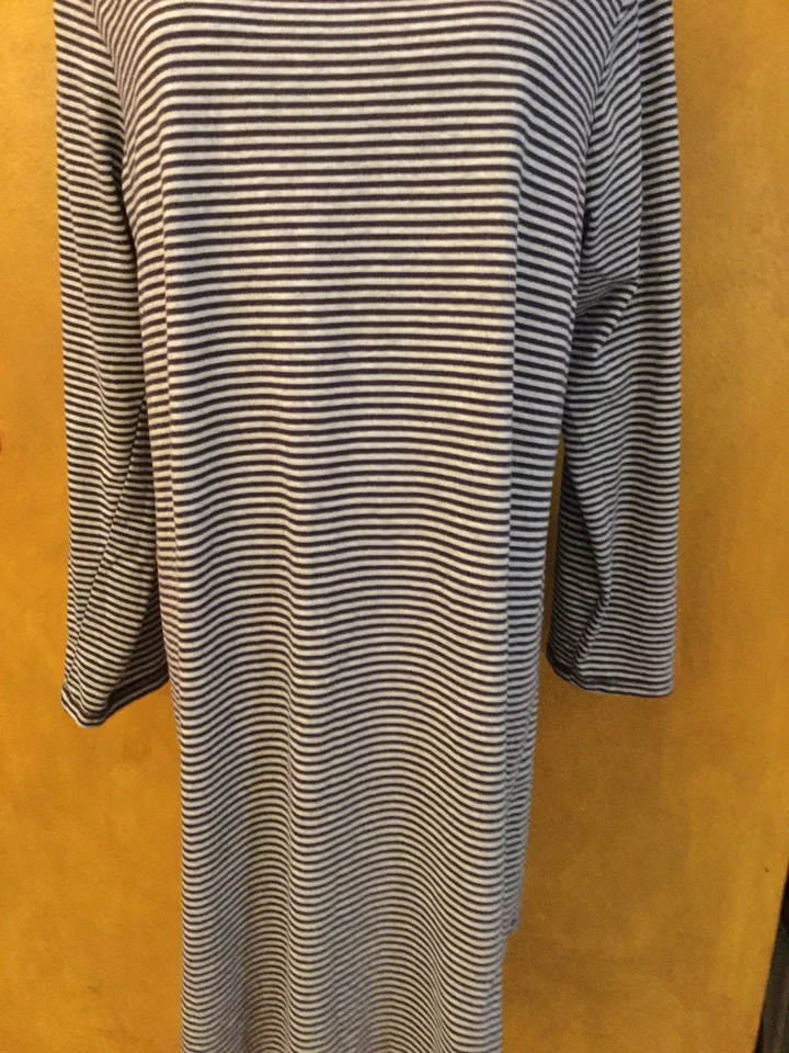 Camisa para dormir Nordstrom Plus para mujer púrpura gris y plata a rayas brillantes talla 1X Foto 2 de 4