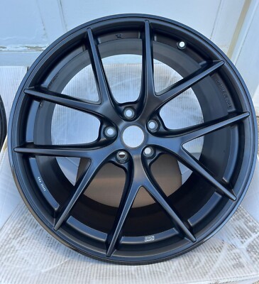 Used set of 4 BBS CI-R 20x10.5 5x114.3 ET35 Satin Black w Black Rim Protector