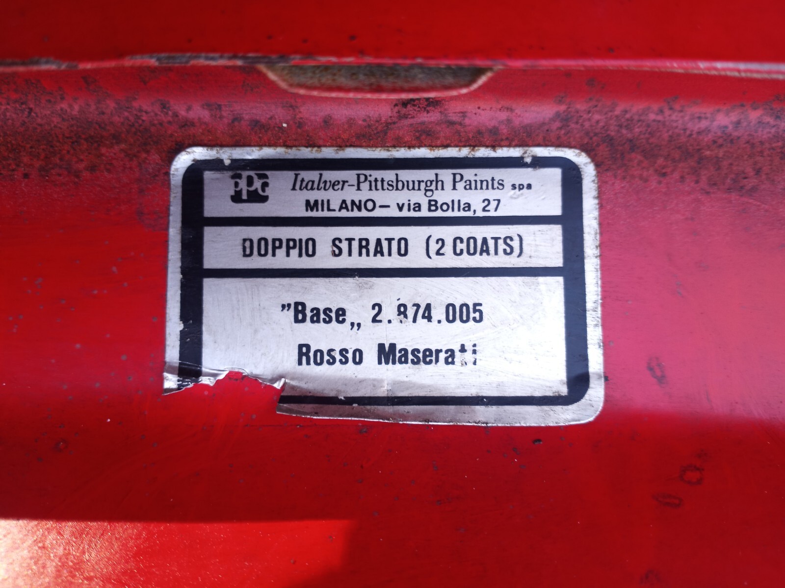 NO SHIPPING ! SIN ENVIO 1983 1984 1985 1986 1987 1988 1989 Maserati Biturbo Hood