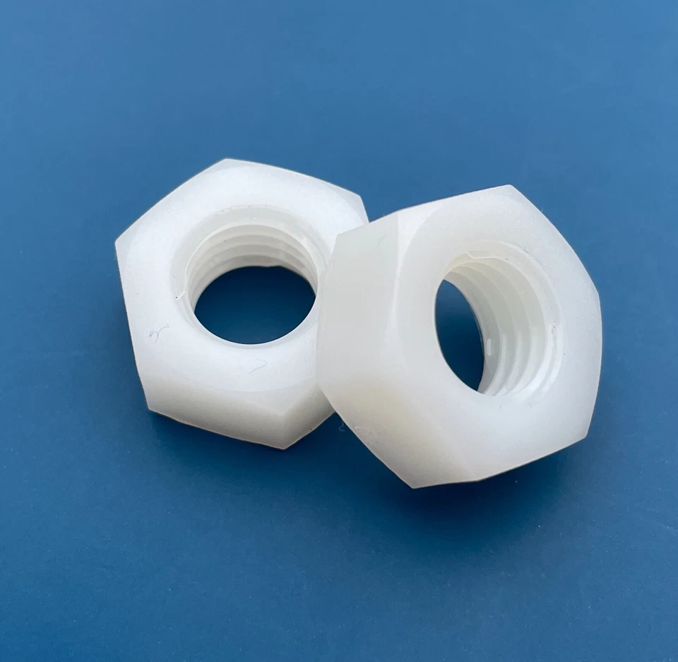 NYLON HEX NUTS , PLASTIC NUTS, M2 M3 M4 M5 M6 M8 M10