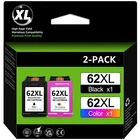#62XL (C2P05AN) Black #62XL (C2P07AN) Color Ink for HP Envy 7645 7640 5660 5540