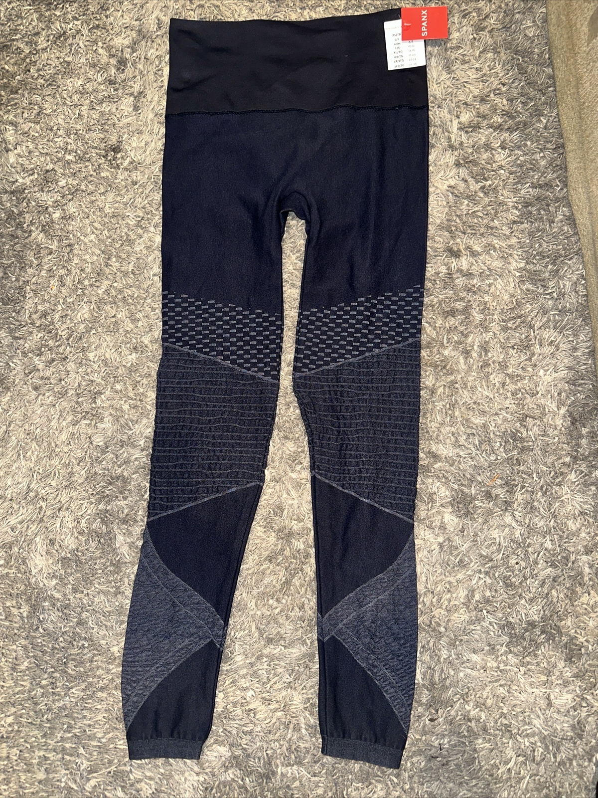 SPANX Look at Me Now Seamless Moto Leggings - Indigo Size Medium'