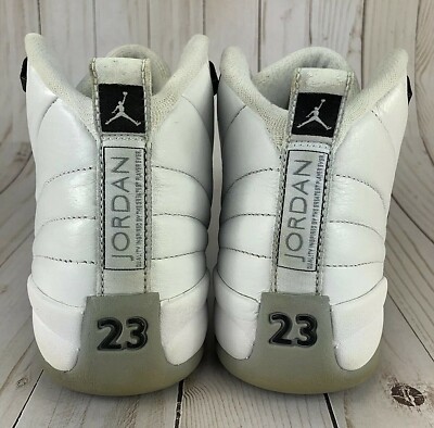 Nike Air Jordan 12 Retro Shoes Sneakers GS Barons White Gray
