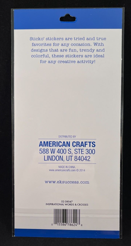 Sticko - Themed Stickers - Inspirational Words & Crosses - 18 Pieces - Picture 3 of 3