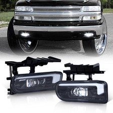 2x Led Fog Lights For Chevy Tahoe 2000-2006 1999-2002 For Silverado 1500 2500