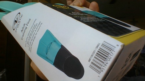 NEW Athletic Works Training Fins Size Small Women 4-6/Jrs 2-4 Teal Swim Flippers - Picture 13 of 14