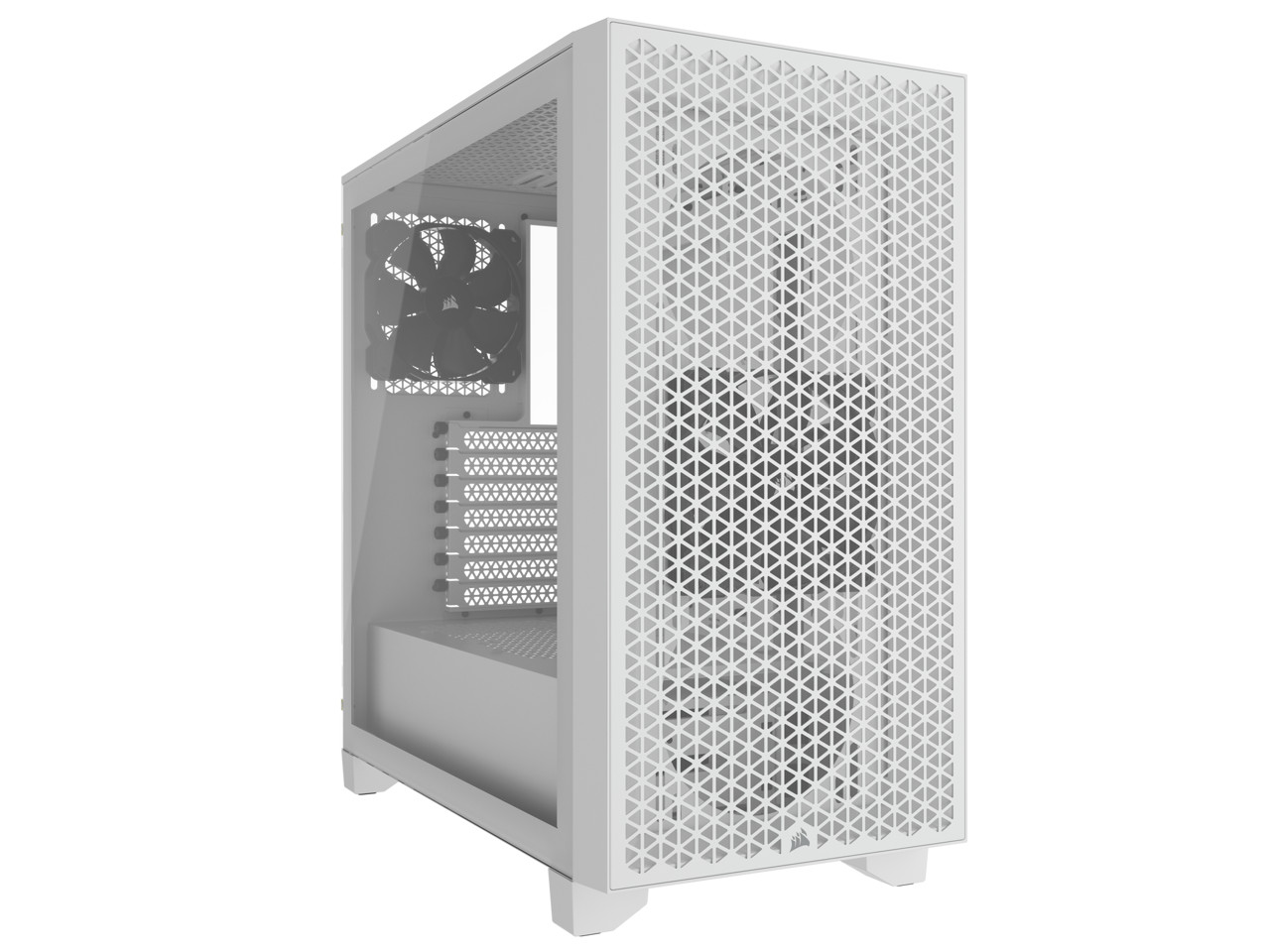 Корпус для компьютера CORSAIR 3000D AIRFLOW Mid-Tower - Белый - 2 вентилятора ELITE