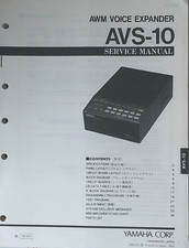 Yamaha AVS-10 AWM Voice Expander Sound Module Manuale di Servizio Originale Libretto