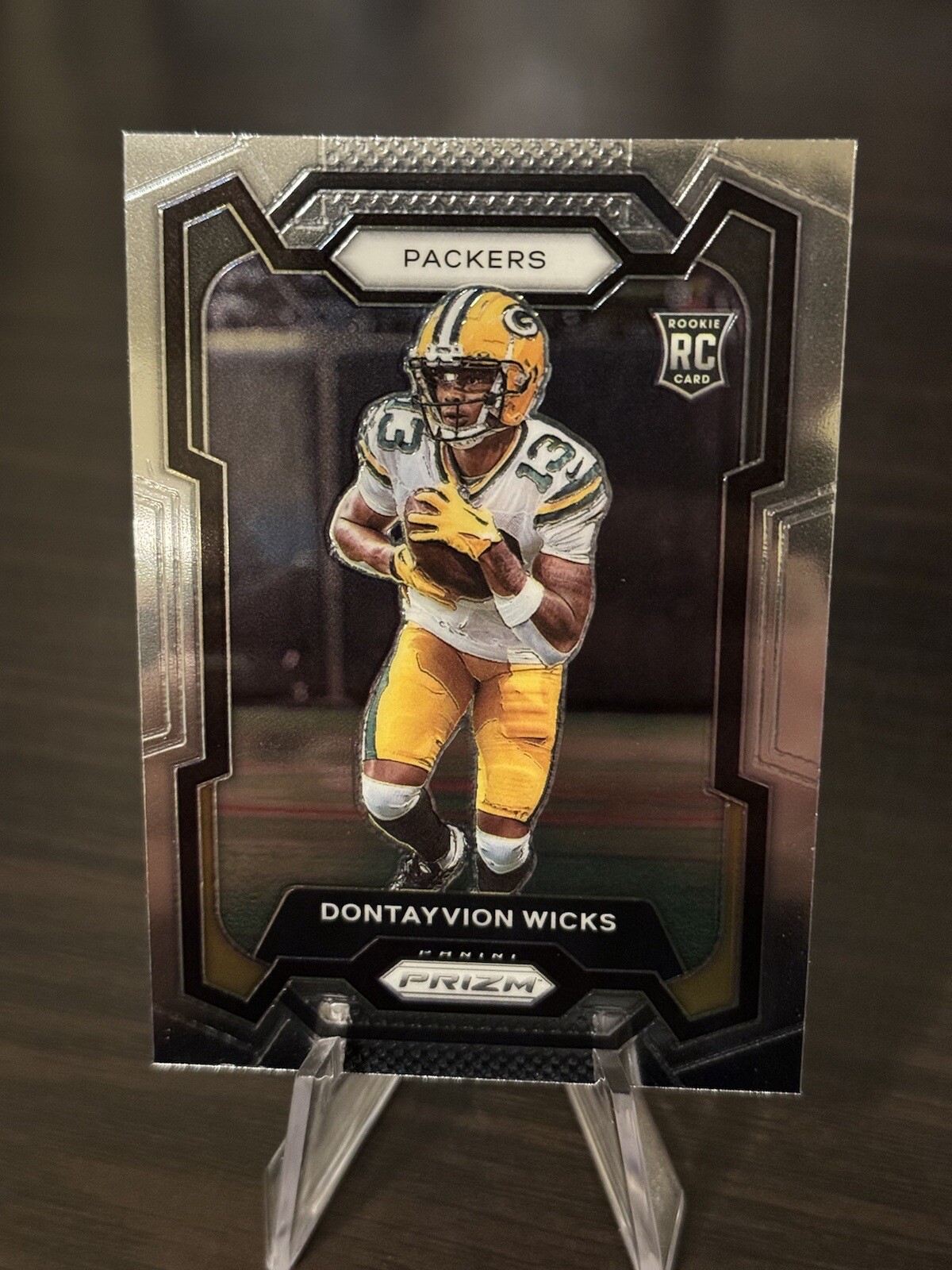 2023 Prizm Football Dontayvion Wicks RC No. 333 Packers Rookie card