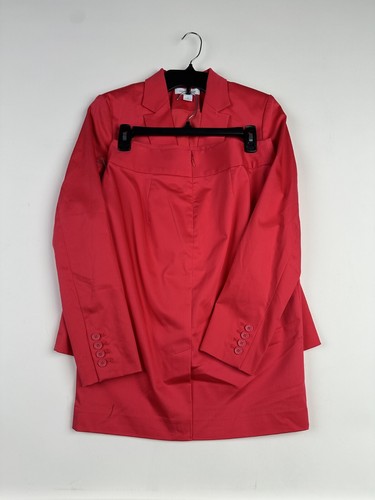 Liz Claiborne Womens Classic Fit Blazer and Pencil Suit Skirt Red Set Size 4 NWT
