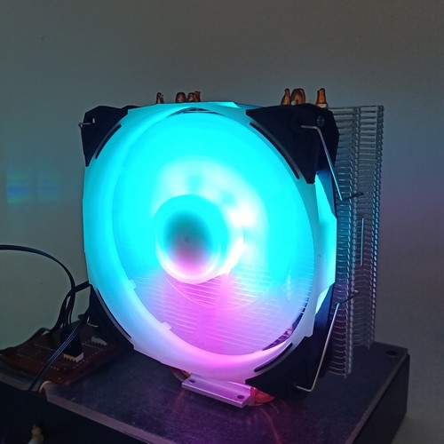 LTronics ARGB CPU Cooler with 4 Direct Contact Heat-Pipes, PWM Fan - Picture 1 of 3