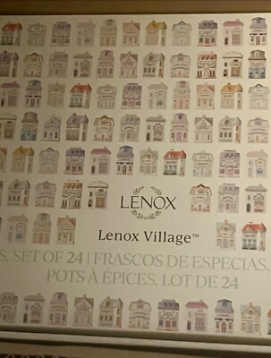 2024 Lenox Spice Village 24 Piece Jar Collection Complete Full Set New 