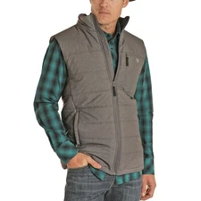 Rock & Roll Cowboy® Men's Performance Grey Quilted Vest 98-1124