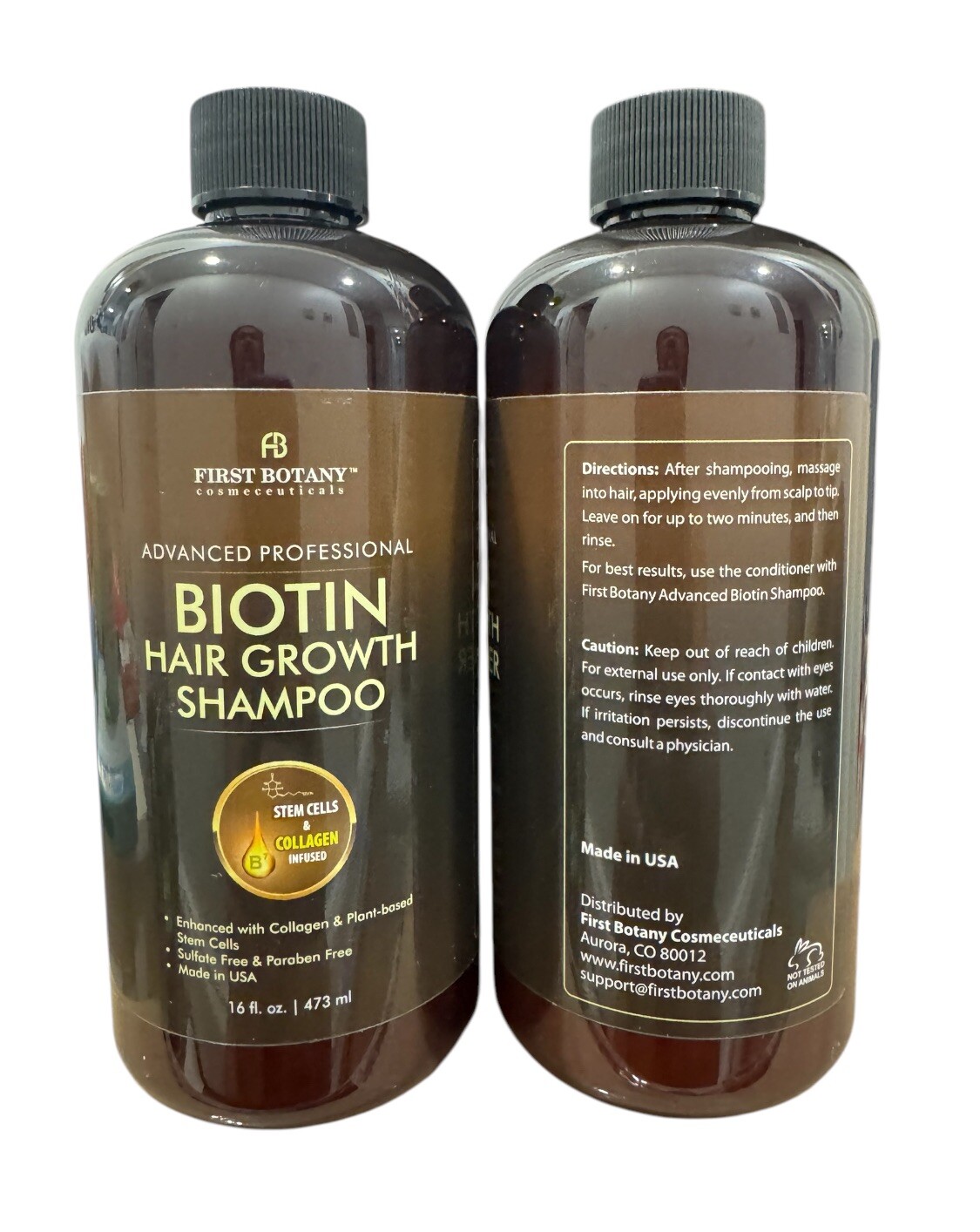 Biotin Hair Growth Shampoo Conditioner - An Anti Hair Loss Set Thickening for...